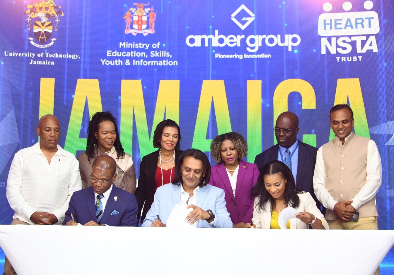 UTech, Jamaica Amber Group and HEART/NSTA Trust Join Forces to Establish Jamaica’s National AI Lab